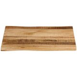 Stolna Mizna plošča z naravnim robom 40x40x3,8 cm trden robusten mango | Shoptok.si