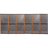 Sobna pregrada sa 6 panela crna 420 x 180 cm | Eponuda.com