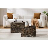 Livetastic Set Klubskih Mizic Marble, Rjava, 2-Delni | Shoptok.si