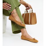 Gemre Brown ballet flats with a bow Gaillou | shoptok.hr
