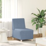 vidaXL Sofa stolica Plava 55 x 74 x 82 cm Baršunasta tkanina Cijene