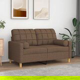 vidaXL Ukrasni jastuci 2 kom smeđi Ø 15 x 50 cm od tkanine | shoptok.hr