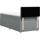  Okvir kreveta s oprugama i madrac svjetlosivi 80x200cm tkanina | shoptok.hr
