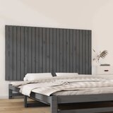  Zidno uzglavlje sivo 159,5x3x90 cm od masivne borovine | shoptok.hr