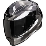Scorpion kaciga Exo-491 abilis black silver white Cene