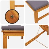  Ležaljke 2 kom s jastučićima solidno drvo akacije ležaljka s svijetlosivim jastučićima solidno drvo akacije | shoptok.hr