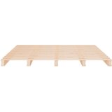  Okvir kreveta bez madraca 200 x 200 cm od masivne borovine | shoptok.hr