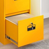 Kabinet za datoteke s ladicama Žuta 44 x 50 x 106.5 cm | shoptok.hr