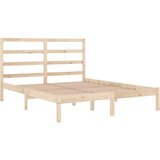  Okvir za krevet od masivnog drva 135 x 190 cm bračni | shoptok.hr