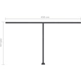  Tenda na ručno uvlačenje s LED svjetlima 400 x 350 cm krem | shoptok.hr