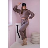Kesi Insulated set with a short mocha sweatshirt | shoptok.hr