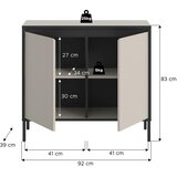Livetastic Komoda Tron, Kašmir, Črna | Shoptok.si