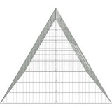  Kletka za piščance srebrna 430 x 100 x 85 cm Cinkana jeklena, (5000204328) | Shoptok.si