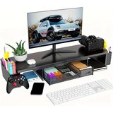 PYGOCERERI kovinsko stojalo za dva monitorja s predalom | Shoptok.si