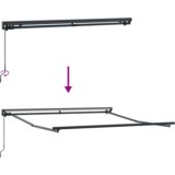  Skrovita tenda Smeđa 300x250 cm Poliester | shoptok.hr