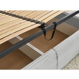Bobochic Paris Svijetlo sivi tapecirani bračni krevet s prostorom za odlaganje s podnicom 160x200 cm Jade – | shoptok.hr