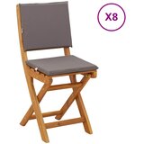  Vanjske bistro stolice 8 pcs Tamnosiva 38 x 46 x 85 cm | shoptok.hr