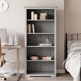 vidaXL Knjižna omara BODO siva 80x38x180 cm trdna borovina 5 polic | Shoptok.si