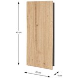 XXXL Omarica Za Ključe Moni, Barva Hrasta, Črna | Shoptok.si