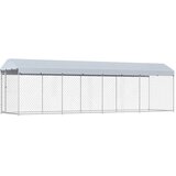 Vanjski kavez za pse s krovom 760 x 190 x 225 m | shoptok.hr
