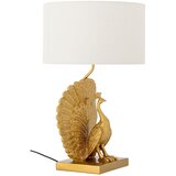 Bloomingville Namizna svetilka v zlati barvi s tekstilnim senčilom (višina 58,5 cm) Peacock – | Shoptok.si
