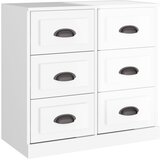 Maison Chic Komoda - Predalnik visok sijaj bela 70x35,5x67,5 cm inženirski les, (21722092) Cene