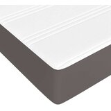vidaXL Vzmetnica z žepkasto vzmetjo siva 90x190x20 cm umetno usnje | Shoptok.si