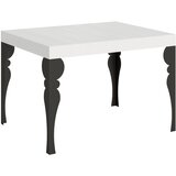 Itamoby   Paxon (80x120/204 cm) - bela, barva nog: antracit - raztegljiva jedilna miza, (20842782) | Shoptok.si