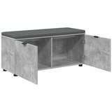  Klupa za hodnik s jastukom Betonski sivi 100 x 38 x 46 cm | shoptok.hr