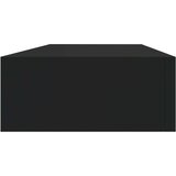 vidaXL Zidna polica s ladicom crna 60 x 23,5 x 10 cm MDF | shoptok.hr