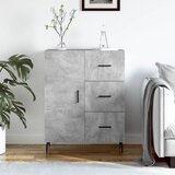 vidaXL Komoda betonsko siva 69,5x34x90 cm inženirski les Cene