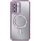 AVIZAR Ovitek za Galaxy A17, združljiv z MagSafe, z okrasnim obodom iz strasa, Vijolična, (5000190081) | Shoptok.si