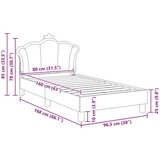  Krevet za djecu s uzglavljem Ružičasta 80 x 160 cm PU | shoptok.hr