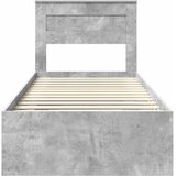  Krevetna konstrukcija Jednobojno Betonska siva 75 x 190 cm | shoptok.hr