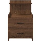  Noćni ormarići 2 kom s 2 ladice smeđi hrast 40x36,5x62 cm | shoptok.hr