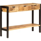 3 Komoda s 3 predali 110x35x75 cm trden mangov les | Shoptok.si