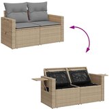 vidaXL 8-dijelni set vrtnih sofa od poliratana s jastucima bež | shoptok.hr