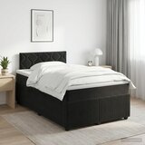  Boxspring krevet s madracem Crna 120 x 190 cm Baršun | shoptok.hr