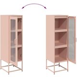 vidaXL Highboard Pink 36x39x123 cm Hladno valjano jeklo | Shoptok.si