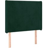  box spring s madracem LED tamnozeleni 80 x 200 cm baršun | shoptok.hr