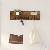  Vješalica za kapute na zidu Dimljeni hrast 60 x 10,5 x 18 cm | shoptok.hr
