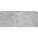 vidaXL Stenska TV omarica z LED lučkami betonsko siva 100x35x41 cm | Shoptok.si