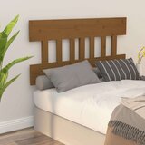 vidaXL Posteljno vzglavje medeno rjavo 143,5x3x81 cm trdna borovina | Shoptok.si