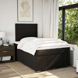 vidaXL Box spring postelja z vzmetnico črna 120x190 cm blago | Shoptok.si