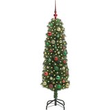 vidaXL Umestno božično drevo Zelena 150 cm PVC in Jeklo in Plastika | Shoptok.si