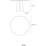 Teulat Okrugao blagovaonski stol u dekoru jasena ø 157 cm Cep – | shoptok.hr