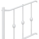  Metalno zamjensko uzglavlje bijelo 90 cm | shoptok.hr