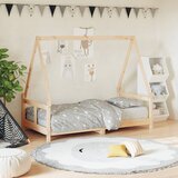 vidaXL Otroški posteljni okvir 80x160 cm trdna borovina | Shoptok.si
