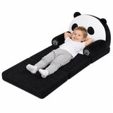 Panda 2in1 Children's Soft Sofa Armchair/Lounge Chair Black and White | Shoptok.si