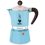 Bialetti Svetlo modra kafetiera Rainbow 3 skodelice | Shoptok.si